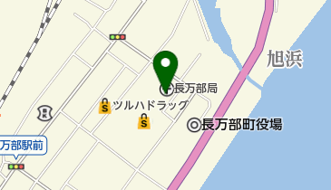 長万部郵便局の地図画像