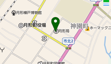 月形郵便局の地図画像