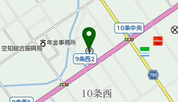 岩見沢郵便局の地図画像