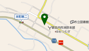 歌志内郵便局の地図画像