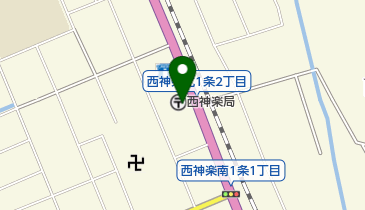 西神楽郵便局の地図画像