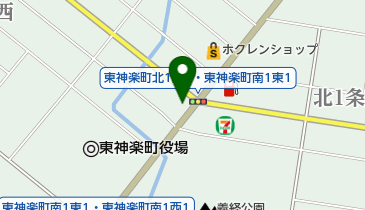 東神楽郵便局の地図画像