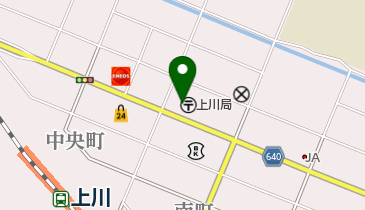 上川郵便局の地図画像