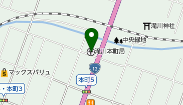 滝川本町郵便局の地図画像