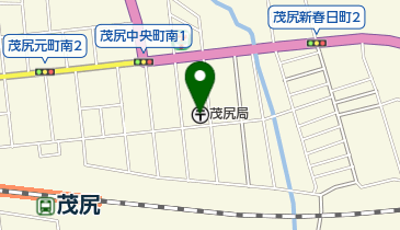 茂尻郵便局の地図画像