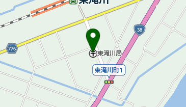 東滝川郵便局の地図画像