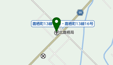 北鷹栖郵便局の地図画像