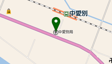 中愛別郵便局の地図画像