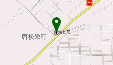 唐松郵便局の地図画像