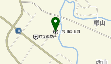 上砂川炭山郵便局の地図画像