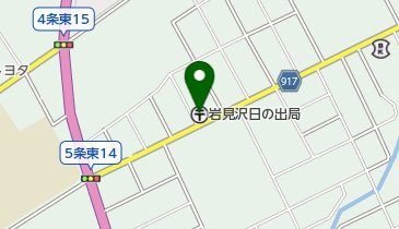 岩見沢日の出郵便局の地図画像