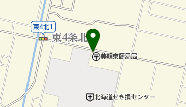 美唄東簡易郵便局の地図画像