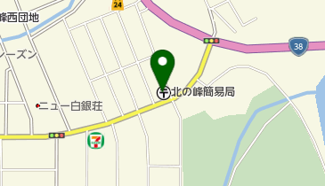 北の峰簡易郵便局の地図画像