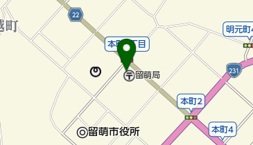 留萌郵便局の地図画像