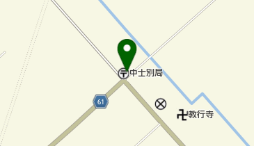 中士別郵便局の地図画像