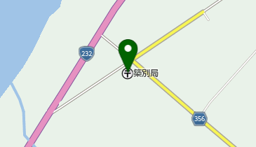築別郵便局の地図画像