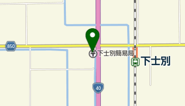 下士別簡易郵便局の地図画像