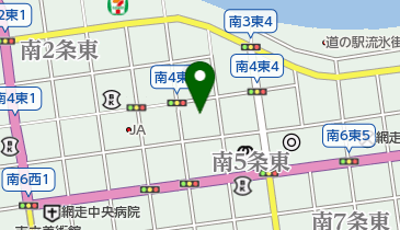 網走郵便局の地図画像