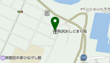 利尻おしどまり郵便局の地図画像
