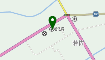 若佐郵便局の地図画像