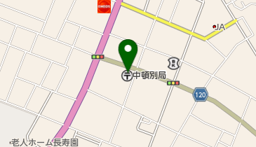 中頓別郵便局の地図画像