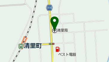 清里郵便局の地図画像