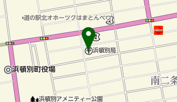 浜頓別郵便局の地図画像