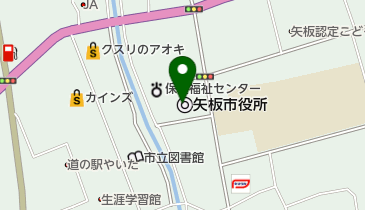 矢板市役所 (じてんしゃの駅)の地図画像