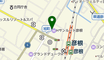 ホテルサンルート彦根 (ビワイチサイクルサポートステーション)(サイクリングステーション)の地図画像