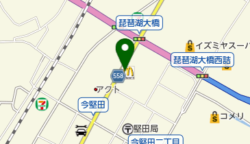 マクドナルド びわ湖大橋店 (ビワイチサイクルサポートステーション)(サイクリングステーション)の地図画像