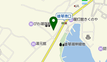 大津市おごと温泉観光公園 (ビワイチサイクルサポートステーション)(サイクリングステーション)の地図画像