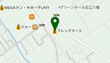 フレンドマート八幡上田店(ビワイチサイクルサポートステーション)(サイクリングステーション)の地図画像