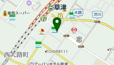 くさつ平和堂(ビワイチサイクルサポートステーション)(サイクリングステーション)の地図画像