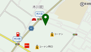 ホームセンターコーナン草津店(ビワイチサイクルサポートステーション)(サイクリングステーション)の地図画像