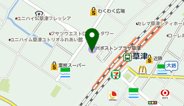 ホテルボストンプラザ草津びわ湖(ビワイチサイクルサポートステーション)の地図画像