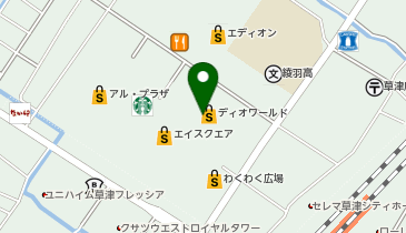 ディオワールド草津店(ビワイチサイクルサポートステーション)の地図画像