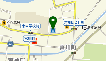 ローソン 倉吉宮川店 (サイクルポート)の地図画像