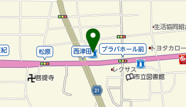 ローソン松江西津田一丁目店 (ご縁サイクルステーション)の地図画像