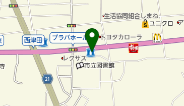 ローソン松江西津田六丁目店 (ご縁サイクルステーション)の地図画像