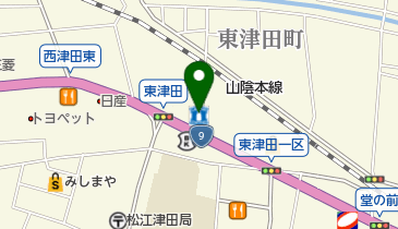 ローソン松江東津田町店 (ご縁サイクルステーション)の地図画像