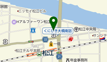 松江アーバンホテル1号館・2号館 (ご縁サイクルステーション)の地図画像