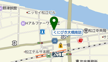 松江エクセルホテル東急 (ご縁サイクルステーション)の地図画像