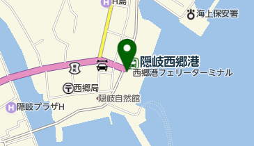 隠岐汽船(株)西郷港ターミナル (ご縁サイクルステーション)の地図画像