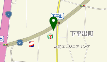 セブンイレブン宇都宮下平出店 (自転車の駅)の地図画像