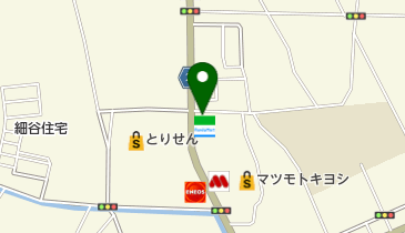 ファミリーマート宇都宮細谷1丁目店(自転車の駅)の地図画像