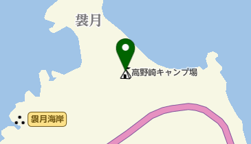 高野崎キャンプ場(駐車場)(ペダルレスト)の地図画像