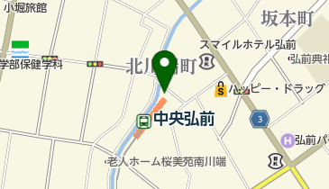 弘南鉄道弘前中央駅(ペダルレスト)の地図画像