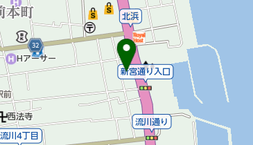 ホテルニューツルタ(サイクル・ハブ)の地図画像