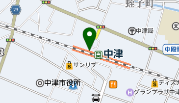 中津耶馬溪観光協会(サイクル・ハブ)の地図画像