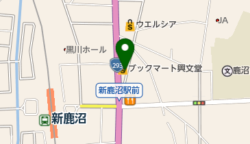 東武新鹿沼駅(サイクリングステーション)の地図画像